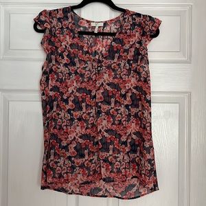 Joie Flutter Sleeve Top EUC S